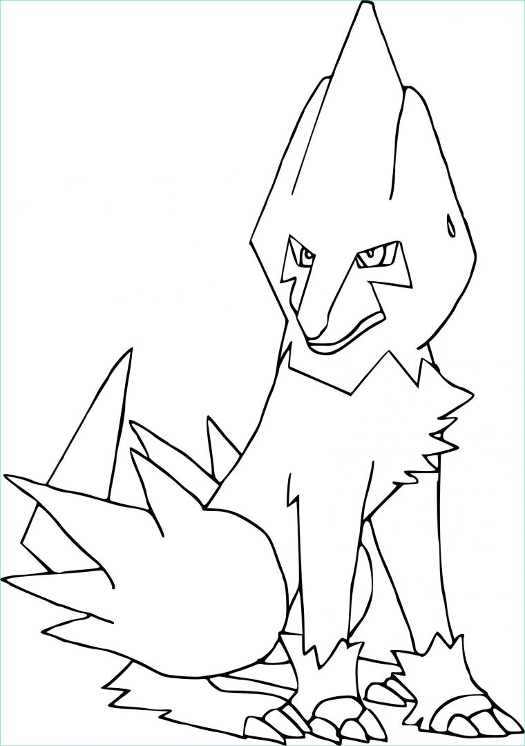 Pokemon À Colorier Luxe Stock Coloriage Élecsprint Pokemon intérieur Coloriage Pokemon Elecsprint