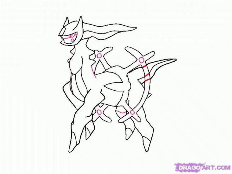 Pokemon Arceus Coloring Pages – Coloring Home concernant Coloriage Pokemon Arceus