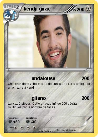 Pokémon Kendji Girac 21 21 – Andalouse – Ma Carte Pokémon à Coloriage Kendji Girac