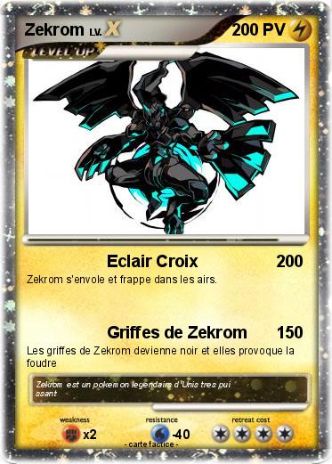 Pokémon Zekrom 4904 4904 – Eclair Croix – Ma Carte Pokémon à Coloriage Pokemon Zekrom