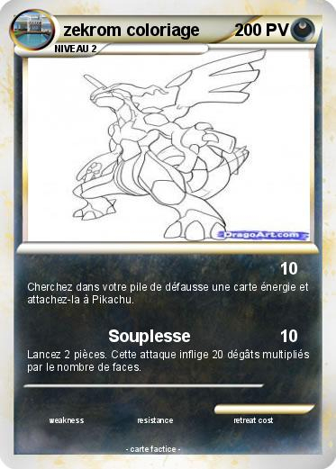 Pokémon Zekrom Coloriage – Souplesse – Ma Carte Pokémon tout Coloriage Pokemon Zekrom