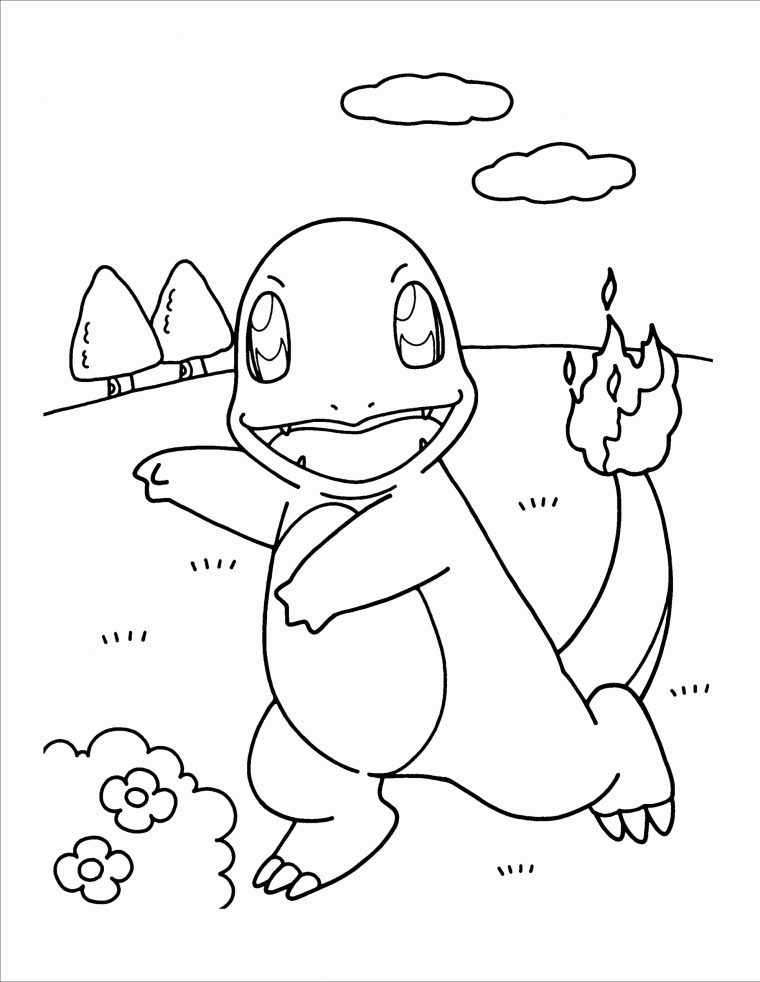 Salameche Coloriage – Dessin Facile Pour Les Enfants concernant Coloriage Salameche