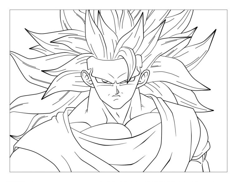 San Goku Coloriage Dragon Ball Z Sangoku Super Sayen 100 serapportantà Coloriage Dragon Ball Z Sangoku Super Sayen 100