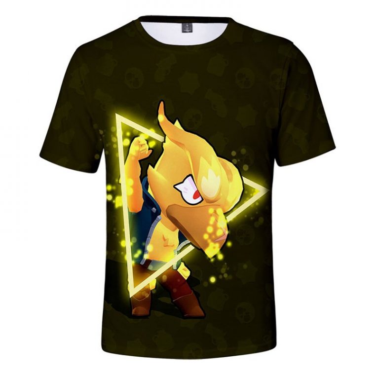 T-Shirt Corbac Phénix (Jaune/Or) | Boutique Brawl Stars destiné Brawl Stars Corbac