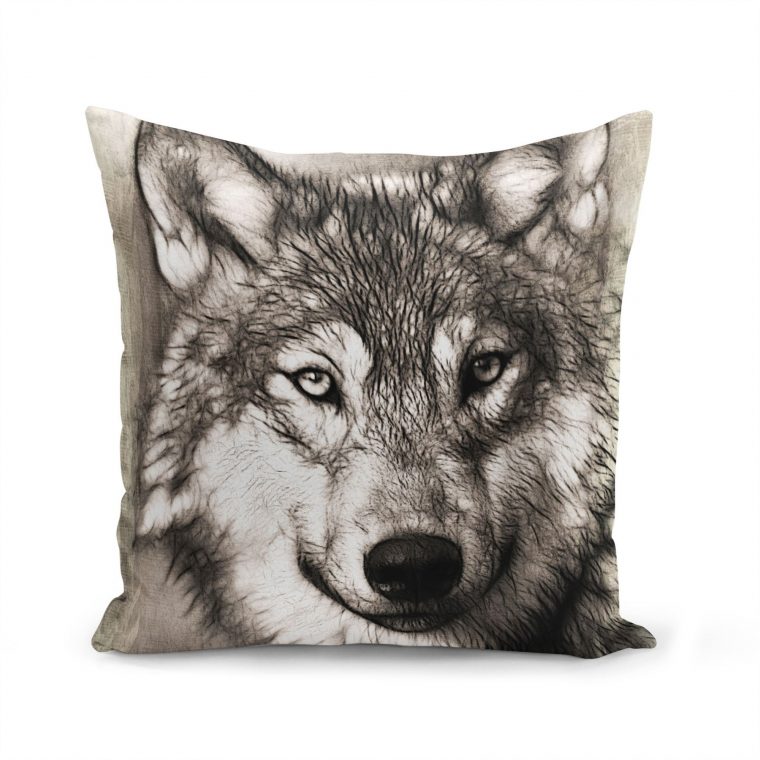 Tete De Loup Dessin Noir Et Blanc – Get Images One pour Dessin Tete Loup