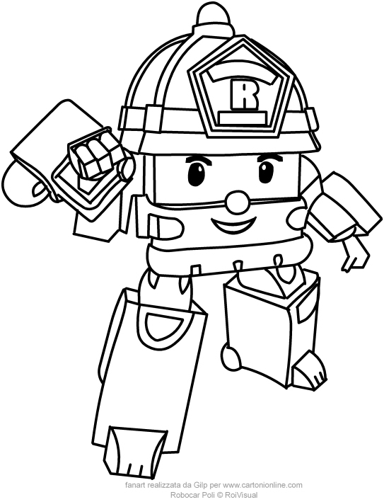 Top14+ Coloriage Robocar Poli Pics – Lesgenissesdanslmais concernant Coloriage Robocar Poli