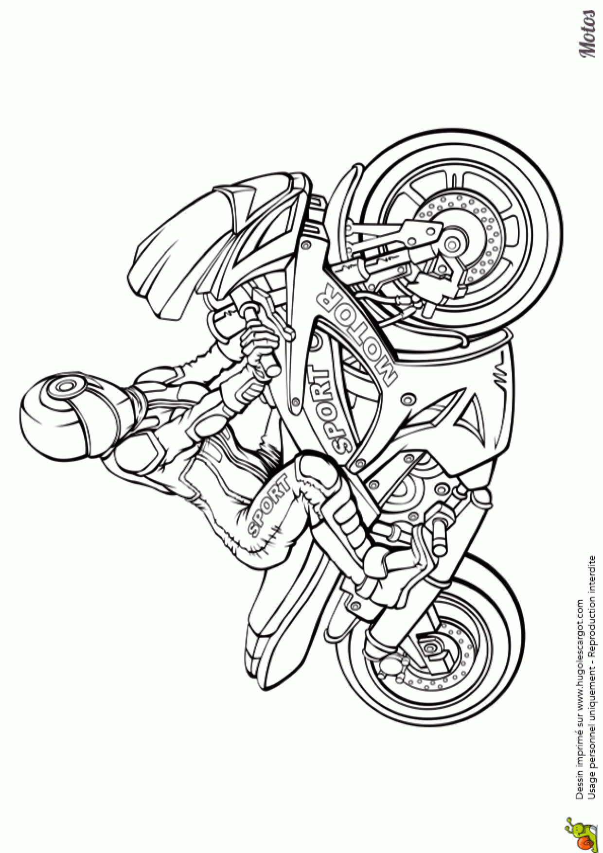 Top17+ Coloriage Moto Dessin - Lesgenissesdanslmais encequiconcerne