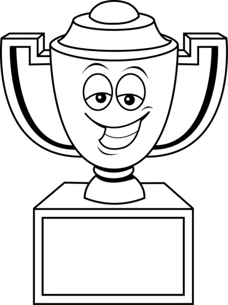 Trophée Coupe De Dessin Animé — Image Vectorielle intérieur Trophée Coupe Coloriage