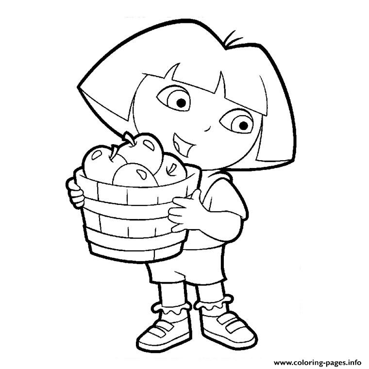 Tv Dora Coloring Pages Printable encequiconcerne Tfou Coloriage