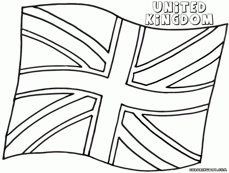 Uk Coloring Pages – Kidsuki intérieur Coloriage Drapeau Angleterre