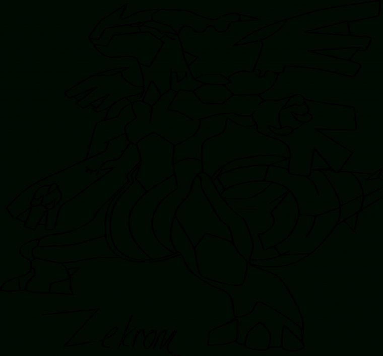 Zekrom : Coloriage Du Pokemon Zekrom À Imprimer Et concernant Coloriage Pokemon Zekrom