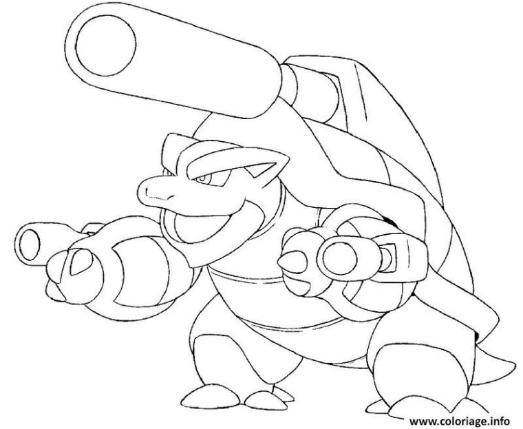 10 Classique Coloriage Tortank Photograph – Coloriage à Coloriage Pokemon Tortank