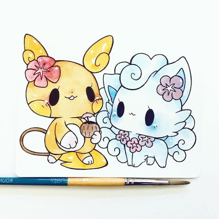 1001 + Idées Faciles Pour Faire Un Dessin Kawaii Mignon serapportantà Dessin Facile Animaux