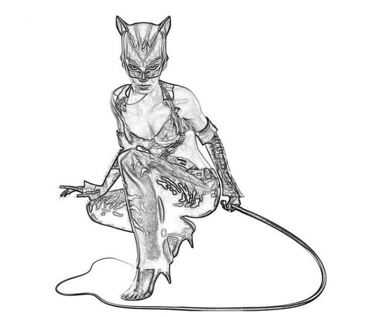 11 Élégant De Catwoman Coloriage Galerie – Coloriage destiné Coloriage Catwoman