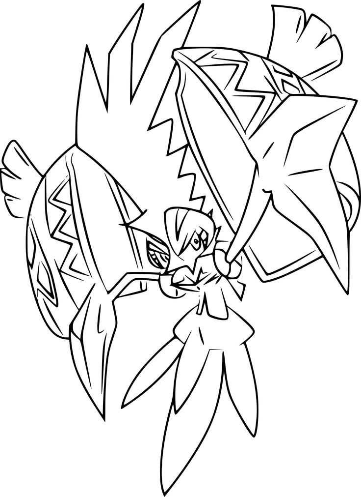 12 Unique De Dessin Pokemon Lunala Images | Coloriage à Coloriage Lunala