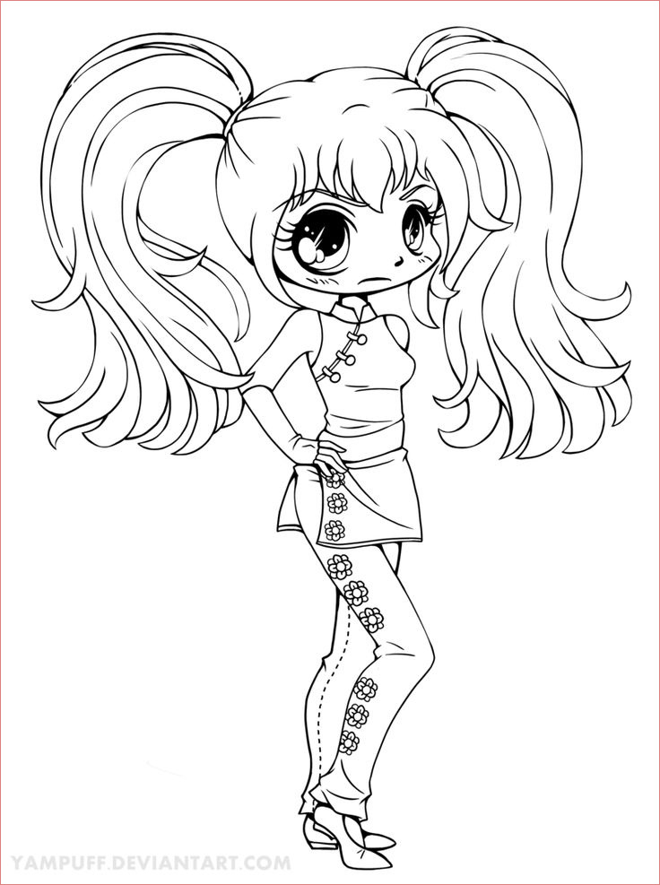 13 Impressionnant Coloriage Chibi Stock – Coloriage à Coloriage Manga Chibi