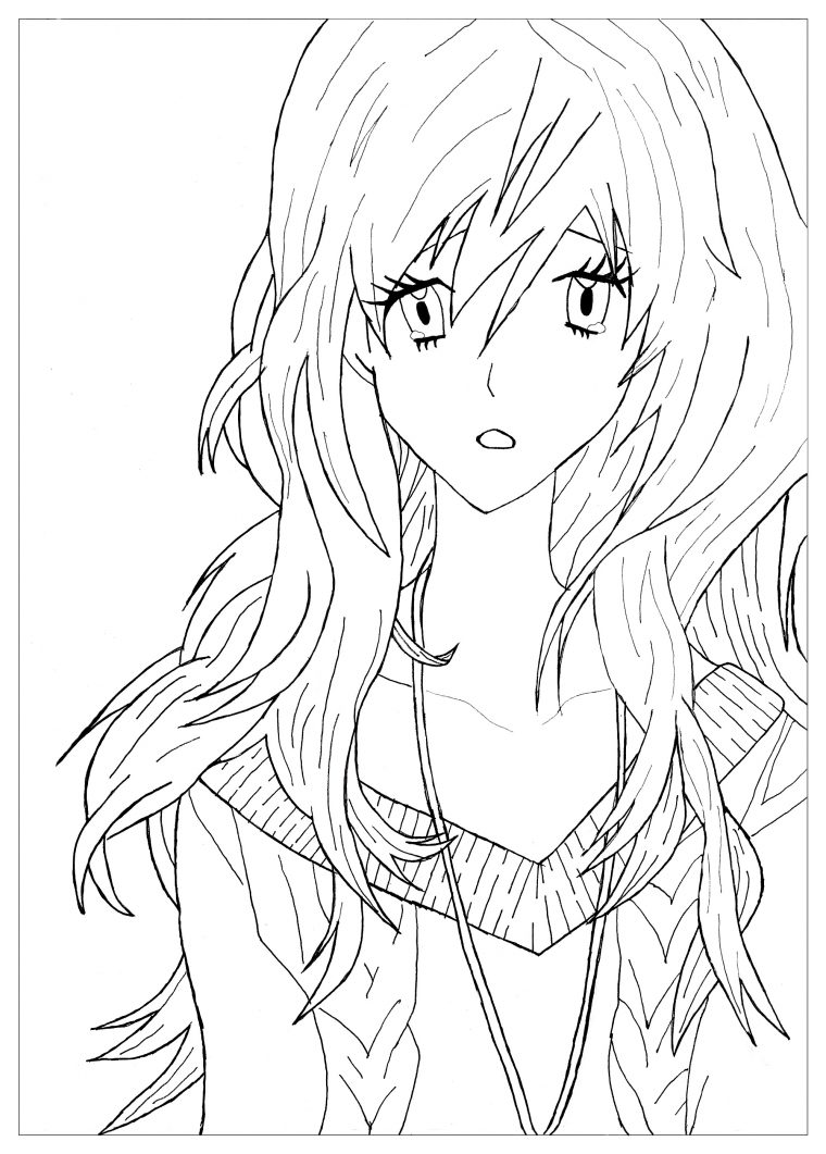 14 Inhabituellement Coloriage Kawaii Fille Photograph tout Coloriage Kawaii Manga