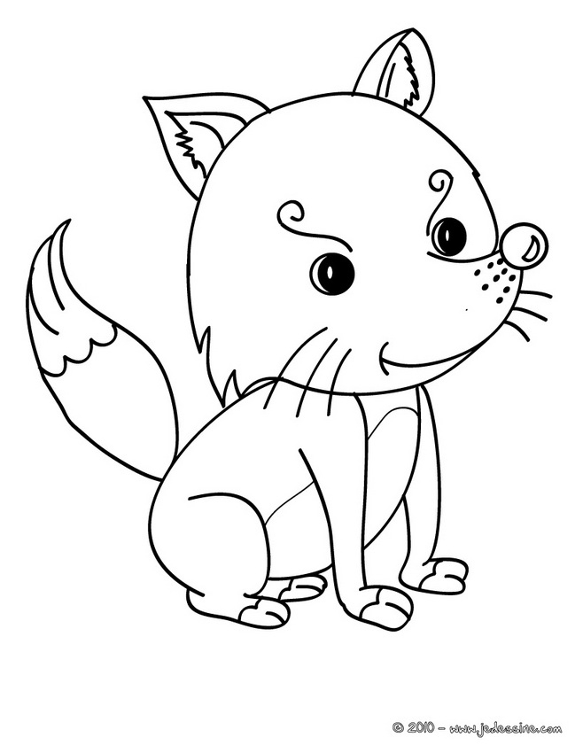 16 Dessins De Coloriage Renard Roux À Imprimer serapportantà Coloriage Renard Kawaii