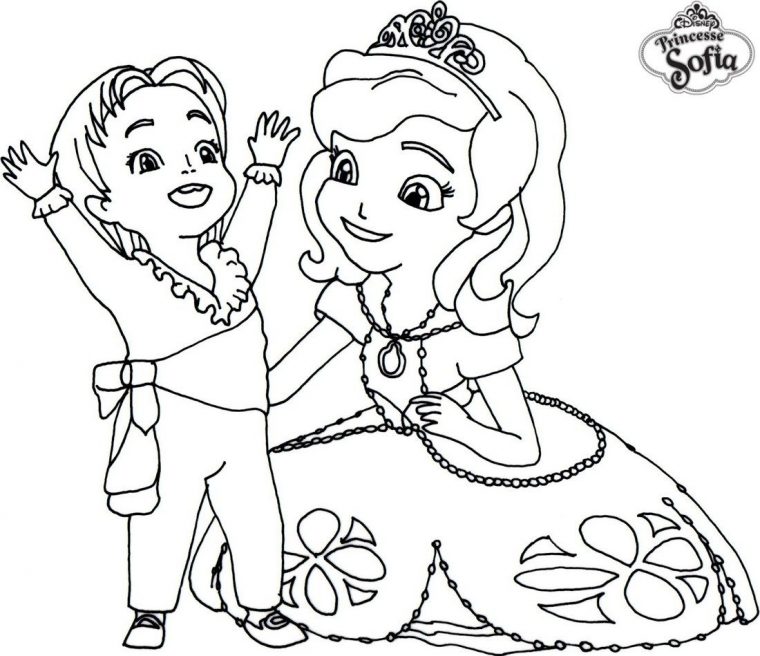 19 Dessins De Coloriage Princesse Sofia À Imprimer avec Princesse A Colorier