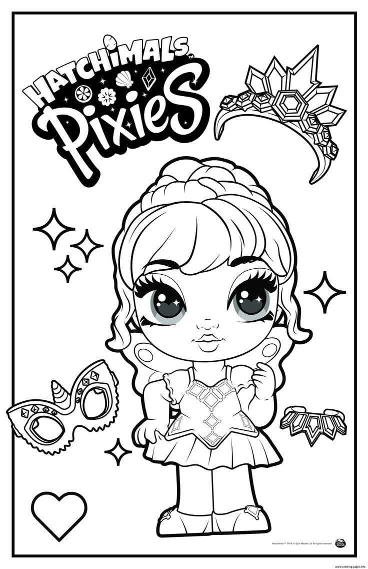 coloring pages of pixies