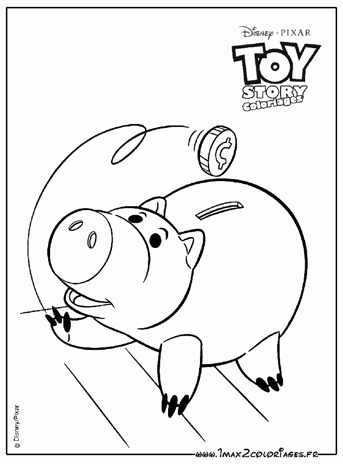 20 Dessins De Coloriage Cochon Toy Story À Imprimer à Tirelire Bayonne