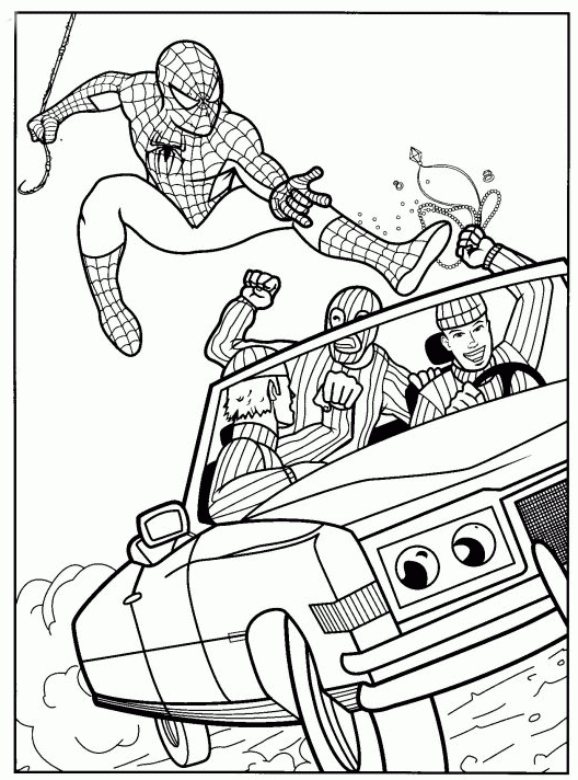 20 Dessins De Coloriage Spiderman Facile À Imprimer pour Dessin Spiderman Facile