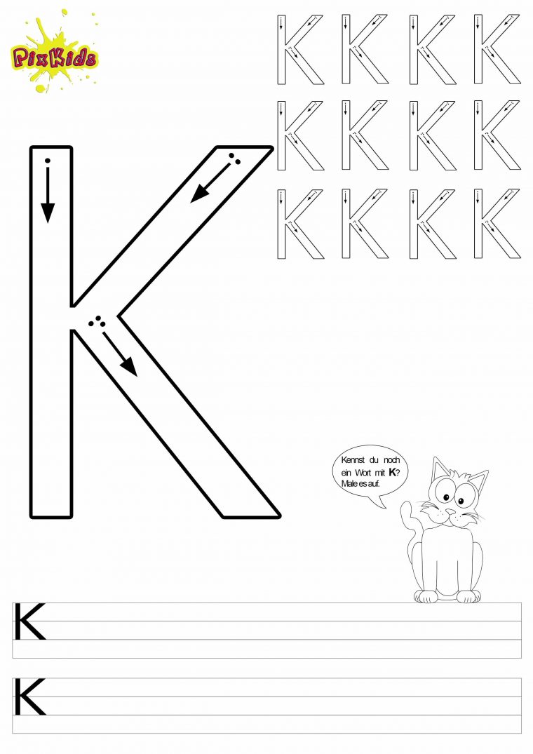 20 Schreibübungen Arbeitsblätter Kostenlos | Buchstaben concernant Vorschule Arbeitsblätter Zum Ausdrucken