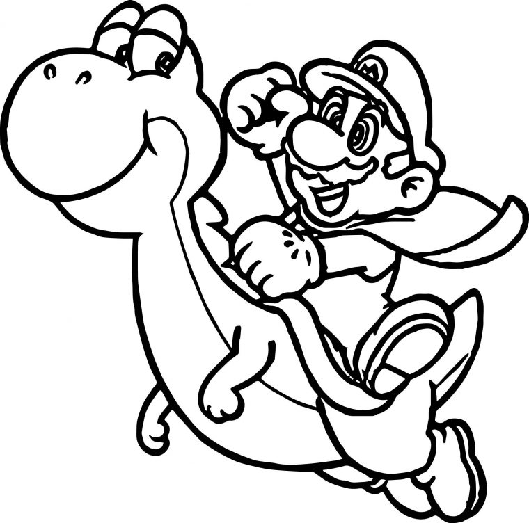 yoshi coloring pages