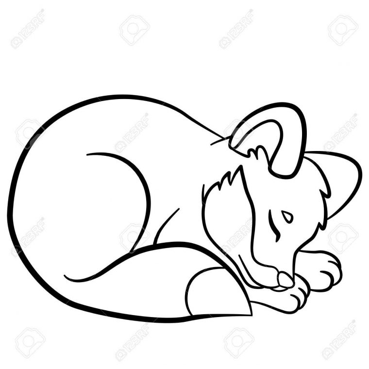 51 Coloring Page Cute Fox | Renard Mignon, Animaux avec Coloriage Renard Kawaii