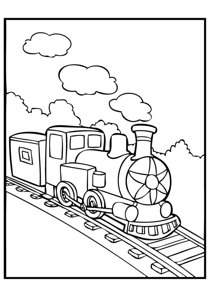 polar express coloring page