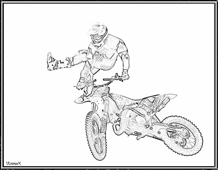 92 Dessins De Coloriage Moto Cross À Imprimer | Dessin tout Coloriage Moto Gp A Imprimer Gratuit