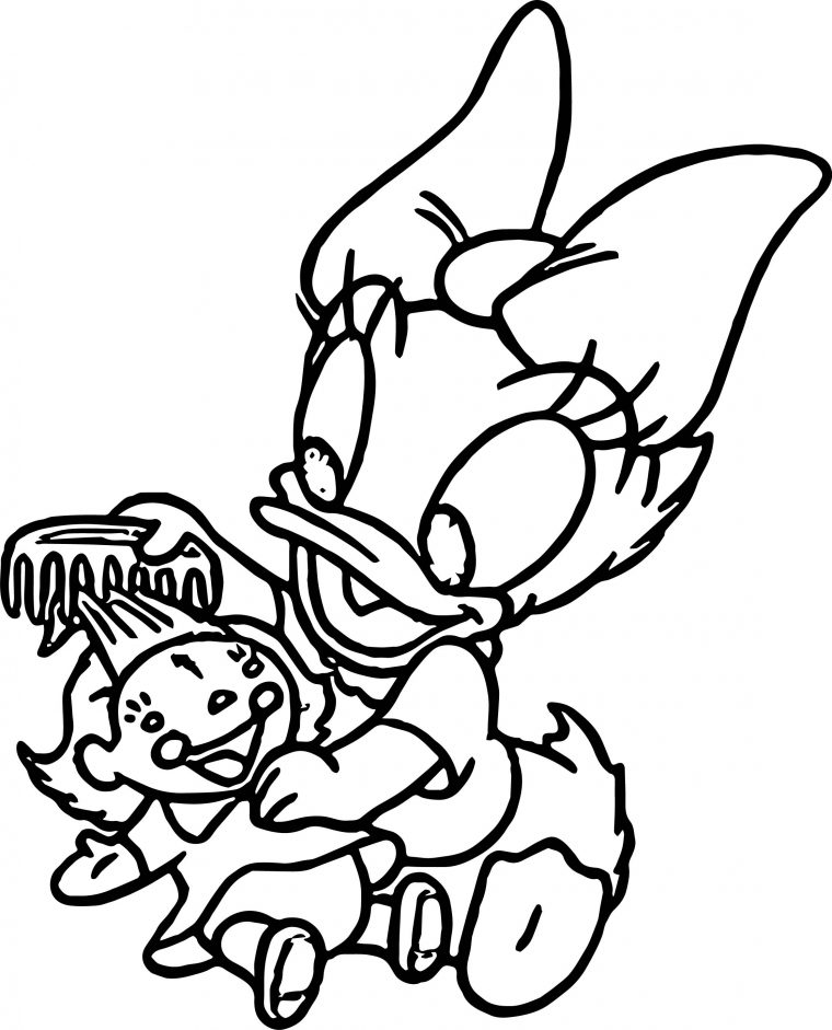 coloring pages daisy duck