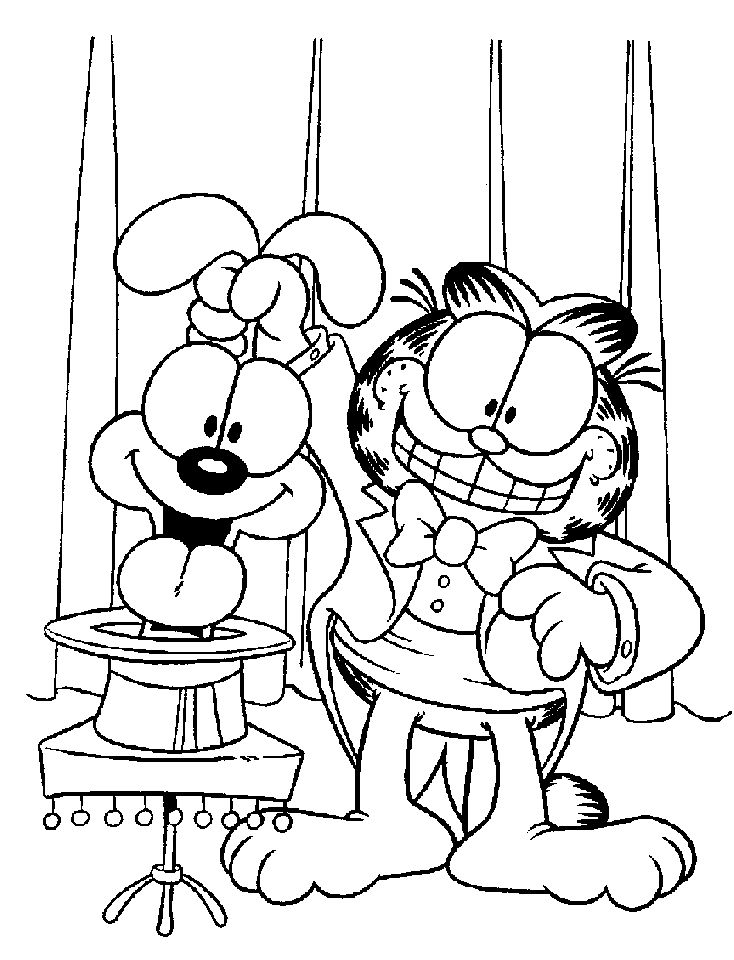 garfield coloring pages