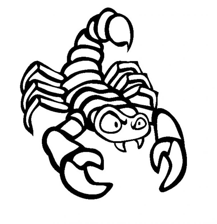 scorpion coloring page