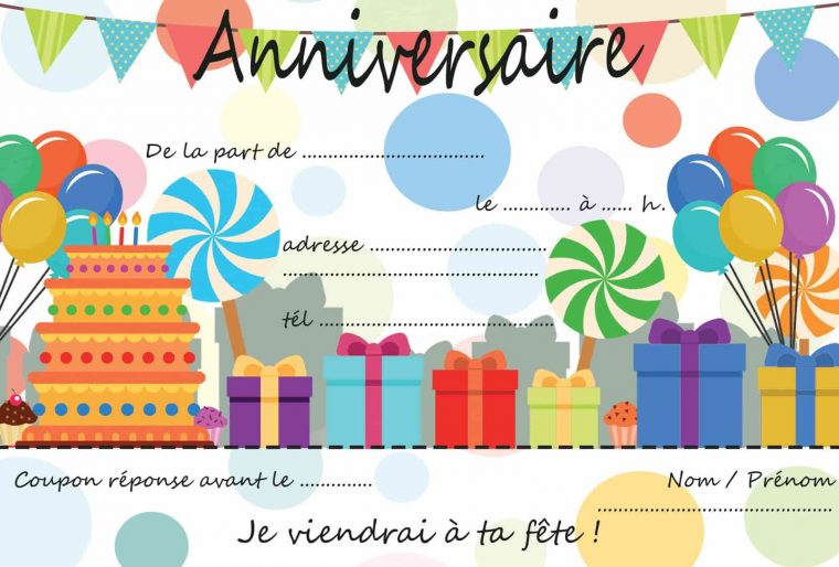 Anniversaire: 5 Idées D'Invitations De Fête Pour Enfants avec Invitation Anniversaire Gratuit À Imprimer