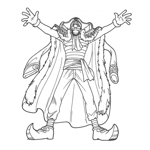 Baggy Le Clown Est Un Coloriage De One Piece encequiconcerne Coloriage One Piece Tout L&#039;Équipage