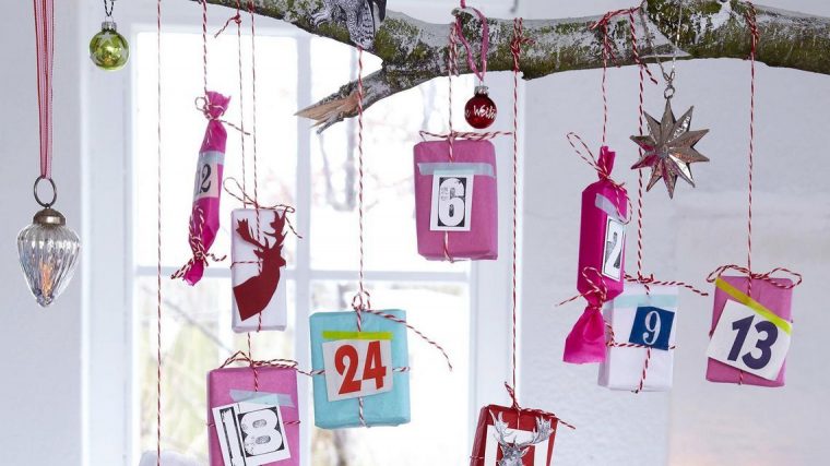 Bastelanleitung: Adventskalender – Kleine Geschenke Am Ast à Bastelanleitung Adventskalender Basteln