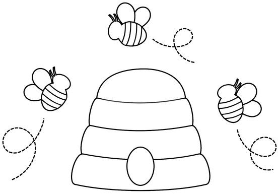 Bee Hive (F) | Abeille Dessin, Abeille, Dessin Stylisé dedans Dessin Abeille Stylisée