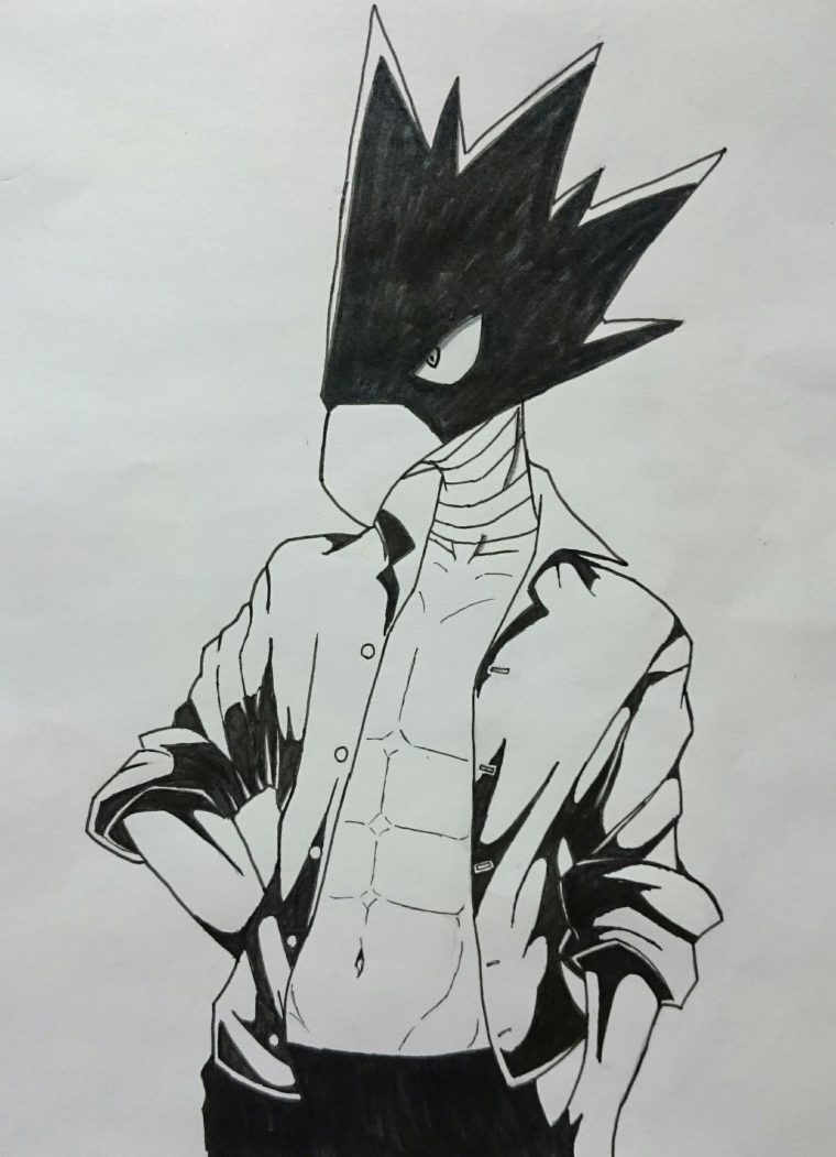 Boku No Hero Academia || Fumikage Tokoyami (Dibujo/Drawing destiné Dessin My Hero Academia A Imprimer