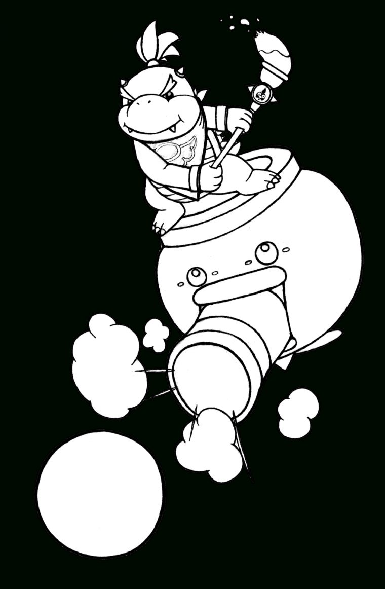 Bowser Jr Coloring Pages Print – Coloring Home tout Coloriage Bowser Junior