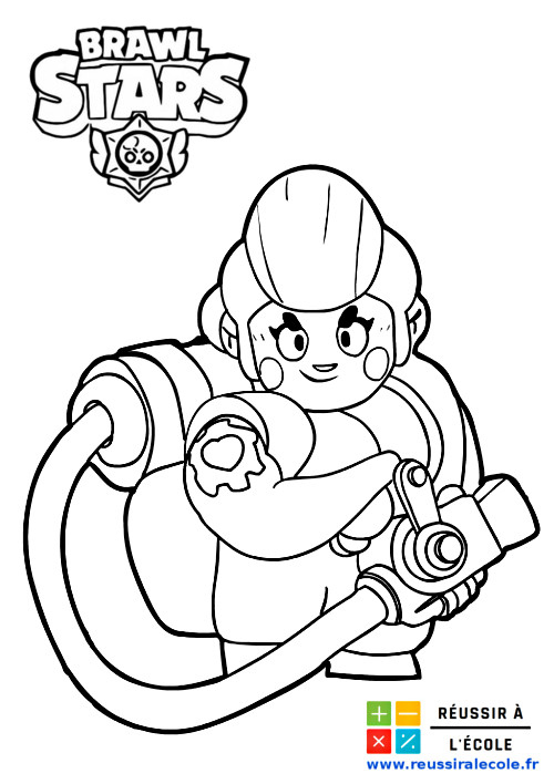 Brawlers Coloriage Brawl Stars À Imprimer encequiconcerne Coloriage Brawl Stars Emeri