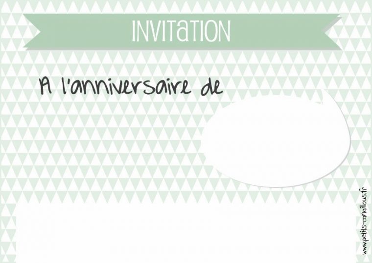 Carte D'Anniversaire Et Invitation À Imprimer pour Invitation Anniversaire À Imprimer