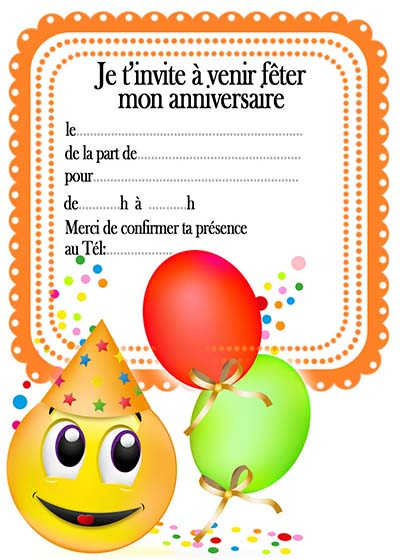 Carte Invitation Anniversaire Humoristique Gratuite A dedans Invitations Anniversaire À Imprimer