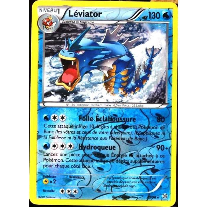 Carte Pokémon 20-98 Léviator 130 Pv - Reverse Xy avec Comment Dessiner Amphinobi