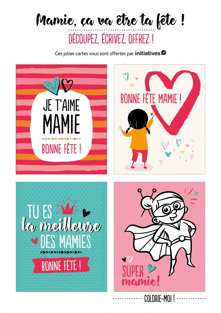 [Cartes Offertes] Mamie, Ça Va Être Ta Fête destiné Fete Des Grands Mere