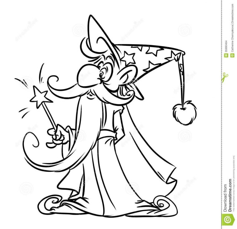 Cartoon Wizard Drawing – Google Search | Wizard Drawings concernant Coloriage Mickey Magicien