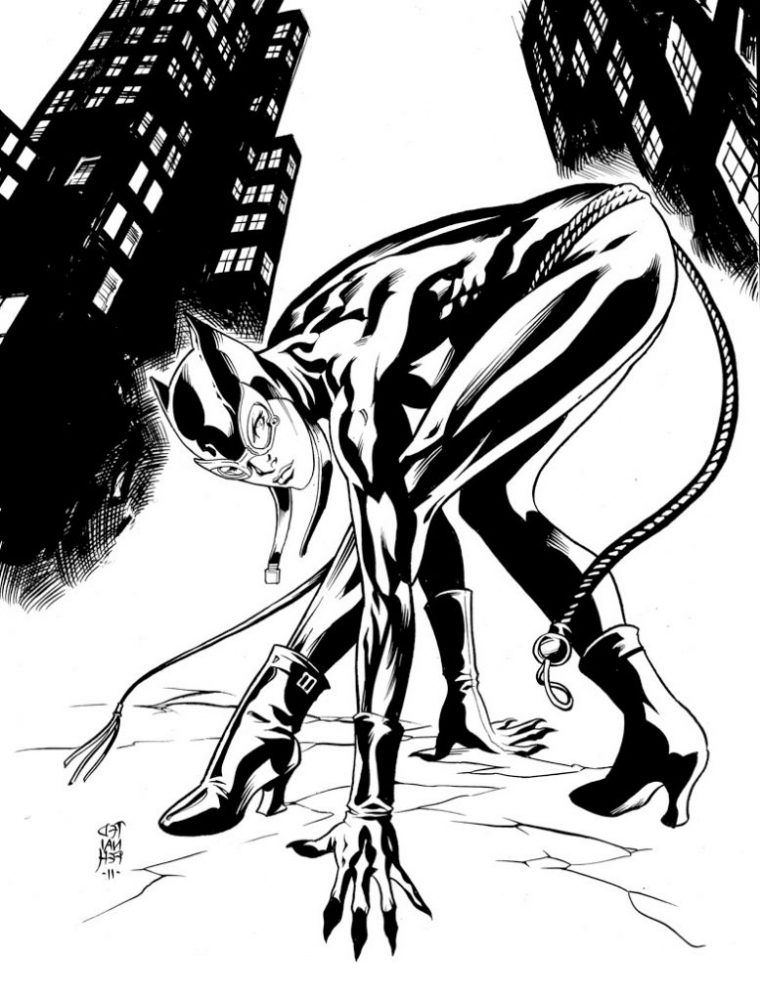 Catwoman Coloriage Bestof Image Catwoman 34 Super Héros dedans Coloriage Catwoman