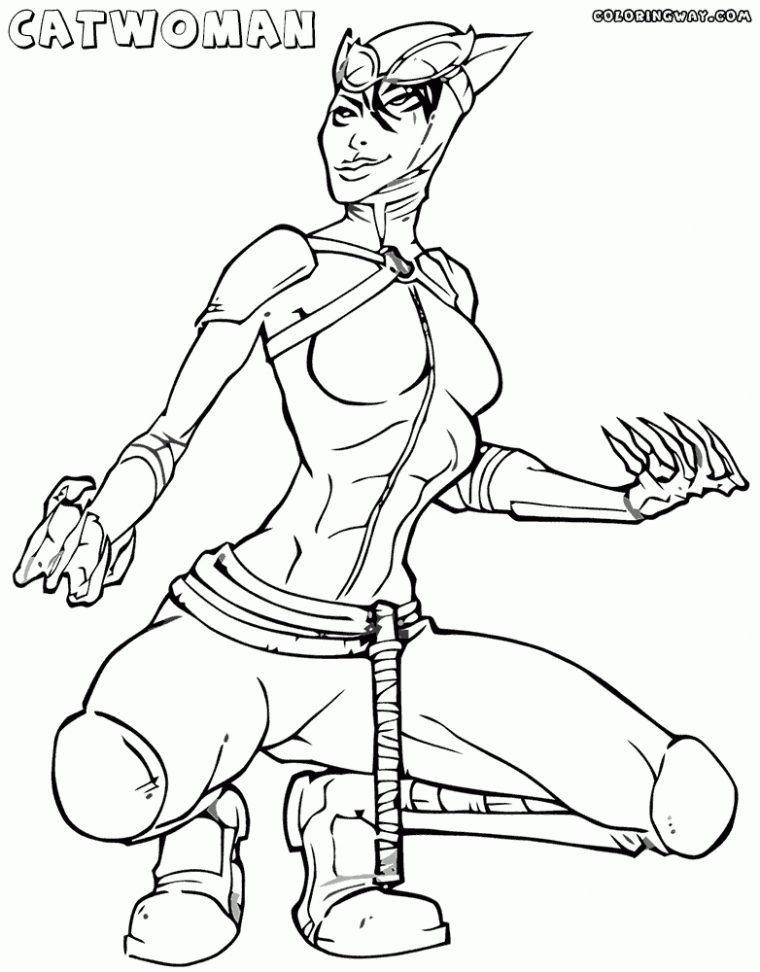 Catwoman Coloring Pages | Coloring Pages To Download And Print tout Coloriage Catwoman