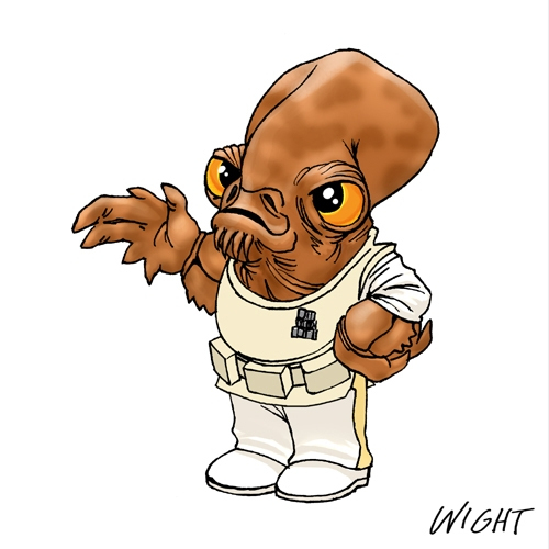 Chibi Star Wars Characters Representing Alphabet | Gadgetsin à Dessin Star Wars Kawaii