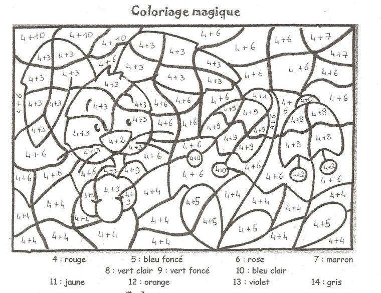 Coloriage À Dessiner Magique Cm1 Grammaire intérieur Coloriage Magique Grammaire